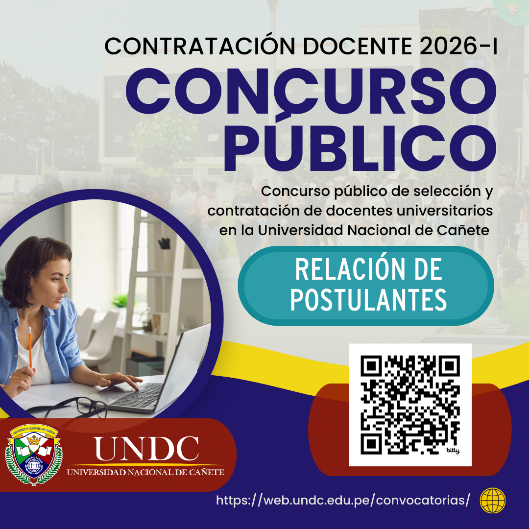 Relación de Postulantes - Concurso Docente 2026-I