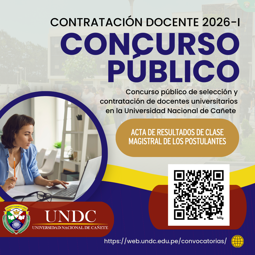 Relación de Postulantes - Concurso Docente 2026-I