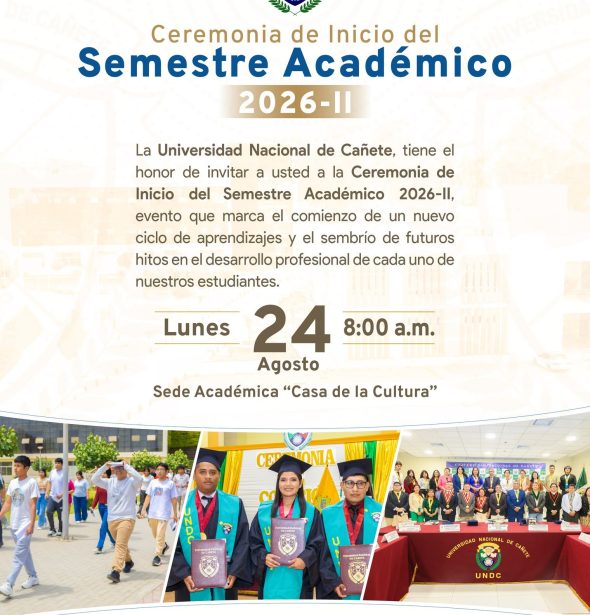 CEREMONIA DE INICIO DEL SEMESTRE ACADÉMICO 2026-II