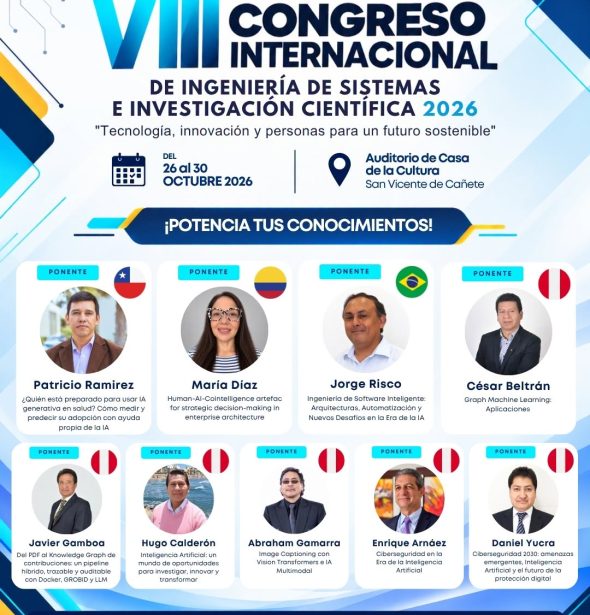 𝐕𝐈𝐈𝐈 𝐂𝐎𝐍𝐆𝐑𝐄𝐒𝐎 𝐈𝐍𝐓𝐄𝐑𝐍𝐀𝐂𝐈𝐎𝐍𝐀𝐋 𝐃𝐄 𝐈𝐍𝐆𝐄𝐍𝐈𝐄𝐑𝐈́𝐀 𝐃𝐄 𝐒𝐈𝐒𝐓𝐄𝐌𝐀𝐒 𝐄 𝐈𝐍𝐕𝐄𝐒𝐓𝐈𝐆𝐀𝐂𝐈𝐎́𝐍 𝐂𝐈𝐄𝐍𝐓𝐈́𝐅𝐈𝐂𝐀 𝟐𝟎𝟐𝟔